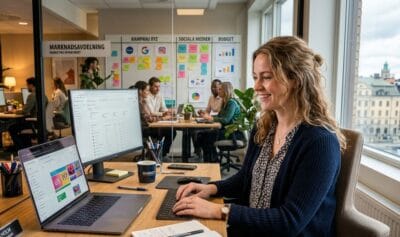 Påbyggnad marknadsassistent | NTI-skolan | Bilden är AI-genererad