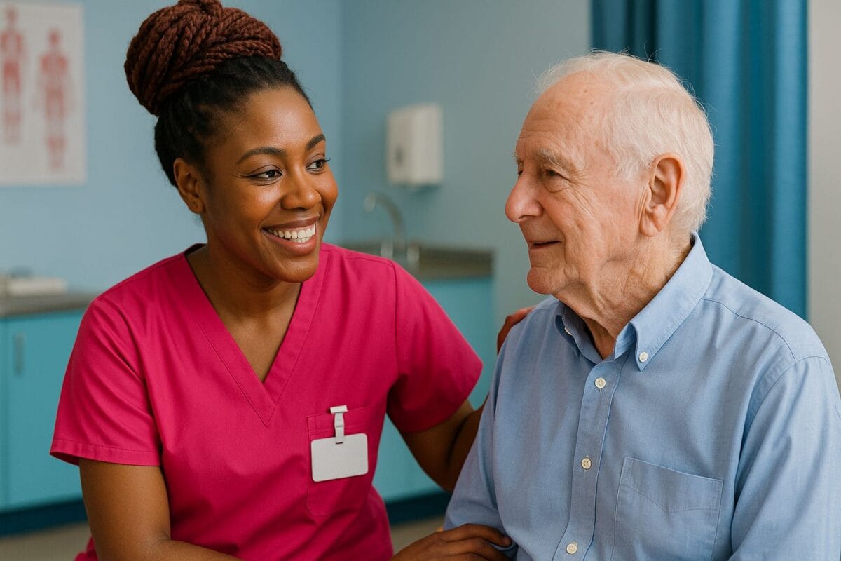 Omvårdad nivå 2 | NTI-skolan | Bilden är AI-genererad